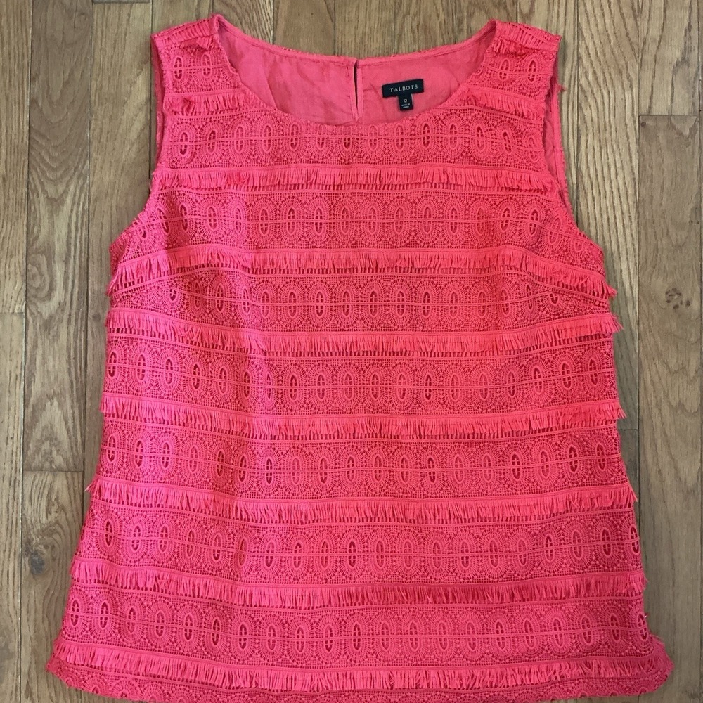 Talbotsā Size 12 Coral Dress Tank Top Career Professional